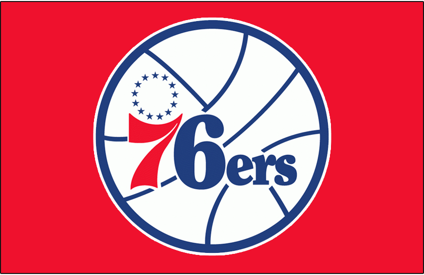 Philadelphia 76ers 1977-1997 Primary Dark Logo iron on heat transfer